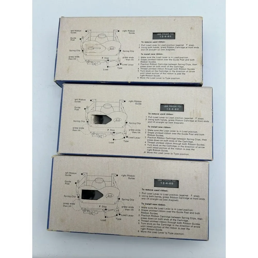 Vintage GENUINE IBM 1136391 BLACK FILM RIBBON NOS In‎ Box,